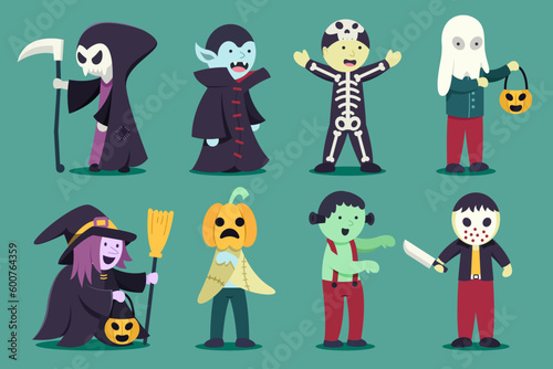 Vector illustration flat style bat for designer create banner, web page, card or novel and story.