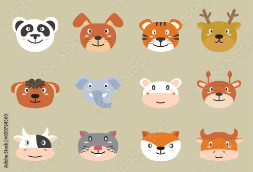 Cute Animal Face Collection