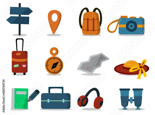 Bon voyage! Luggage bags, suitcases, baggage, travel bags. Vacation, holiday.