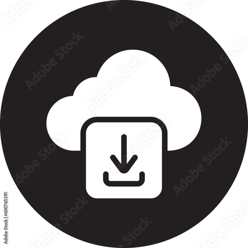 downloading glyph icon