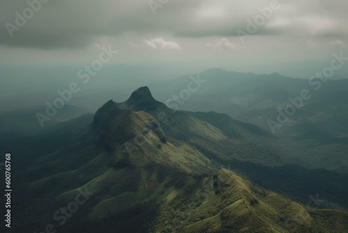 The stunning scenery of Kerala's Western Ghats mountain range. Generative AI