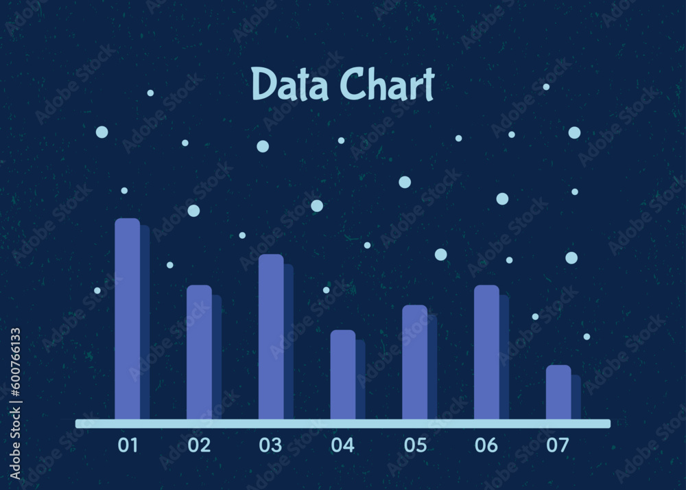 Bar chart for report presentation business statistic data analysis chart and graph