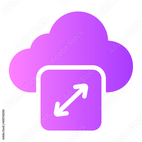 resize gradient icon