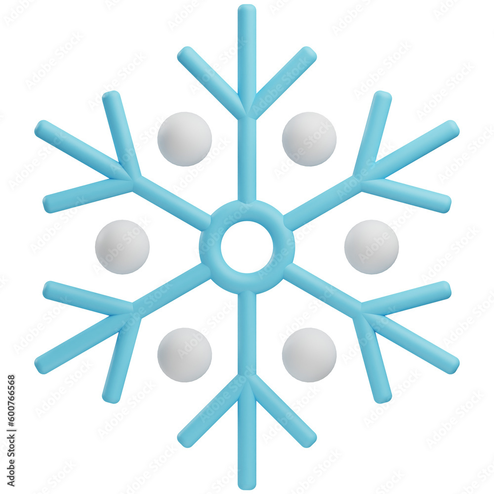 snowflake 3d illustration with transparent background snowflake 3d illustration with transparent background