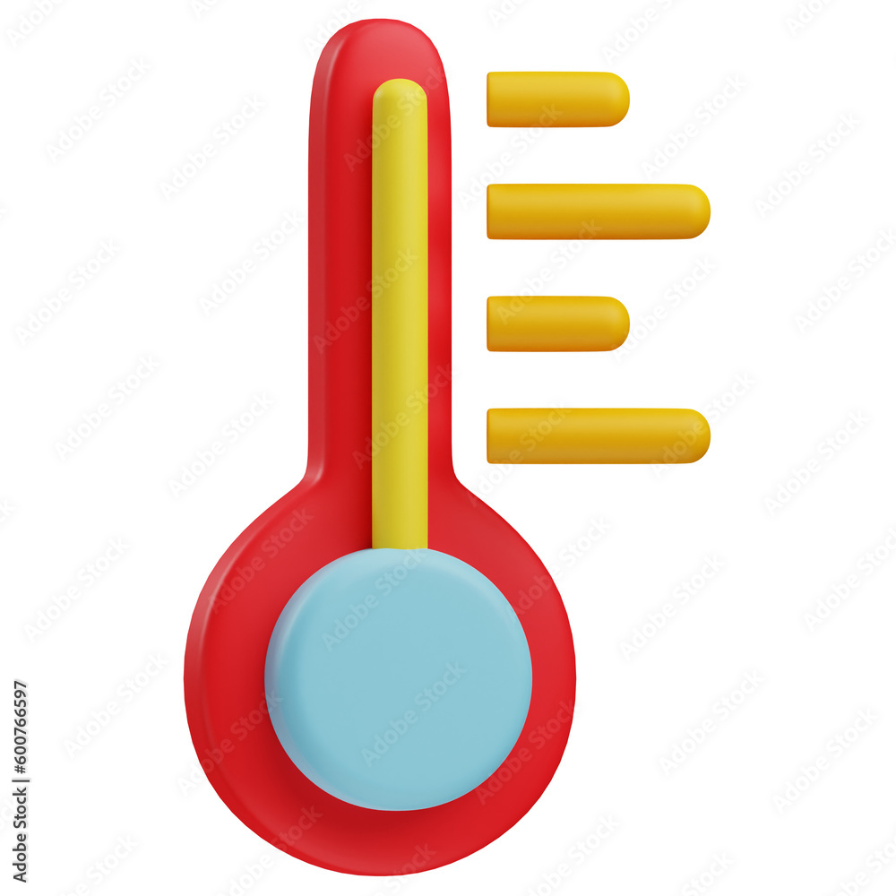 thermometer 3d illustration with transparent background thermometer 3d illustration with transparent background