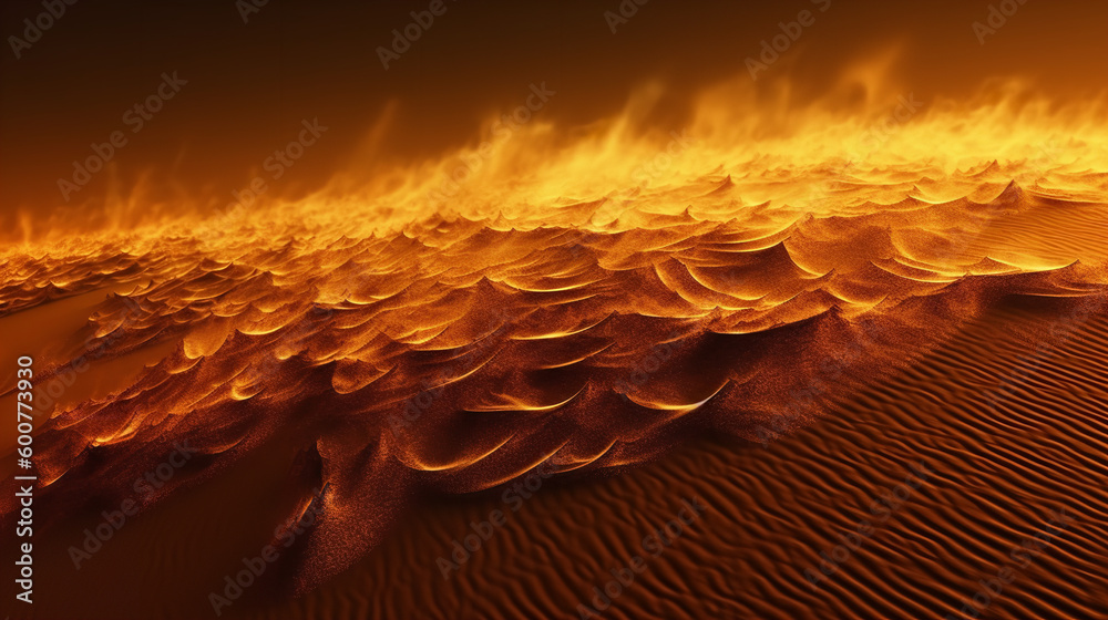 Obraz premium fire in the desert