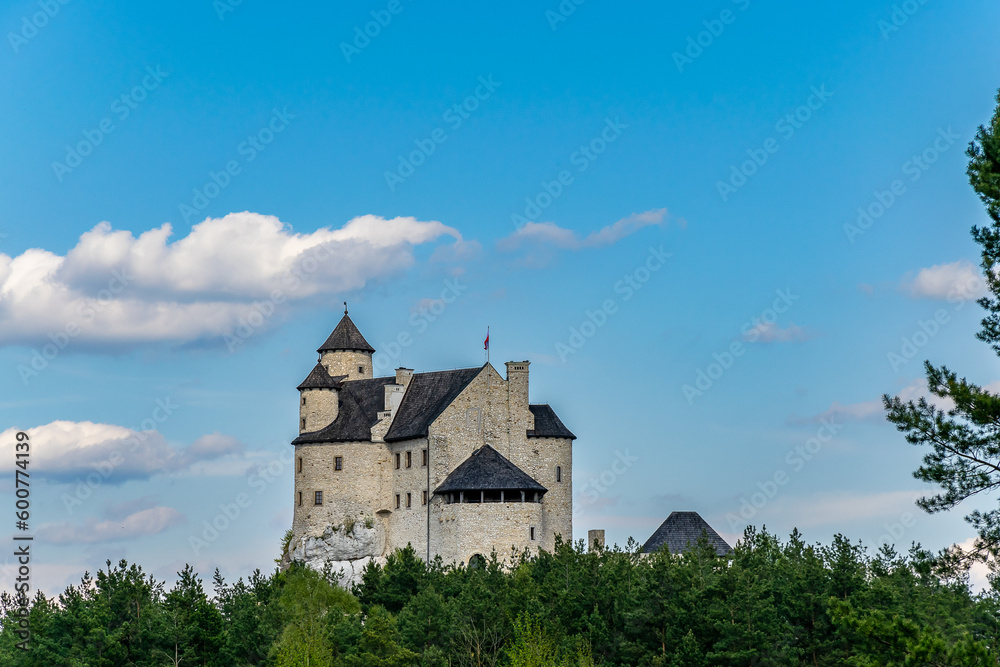 rebuilt old castle in Bobolice