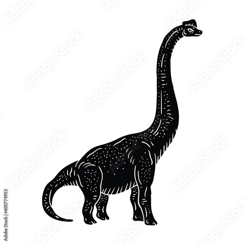 Dinosaur vector. suitable for animal icon  sign or symbol.