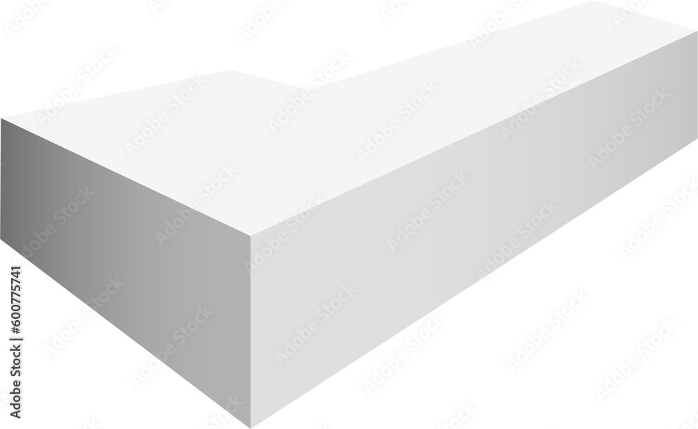 Fototapeta premium Podium isolated on a transparent background. 3d pedestal. PNG.