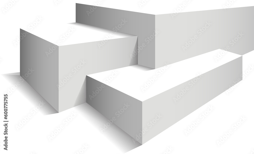 Obraz premium Podium isolated on a transparent background. 3d pedestal. PNG.