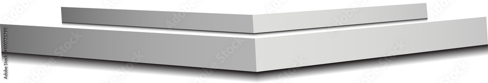 Podium, isolated on a transparent background. 3d pedestal. PN.