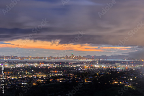 San Francisco Landscape During Overcast Sunset