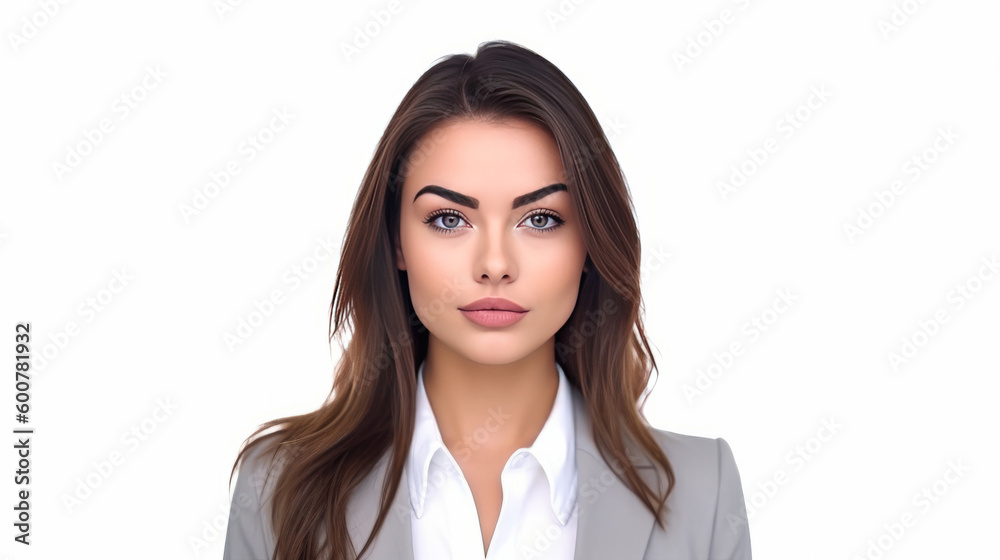 Business woman isolated. Illustration AI Generative. Business woman isolated. Illustration AI Generative.