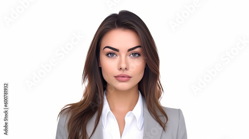 Business woman isolated. Illustration AI Generative.