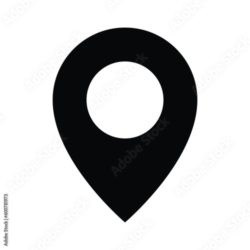 location glyph icon illustration vector graphic