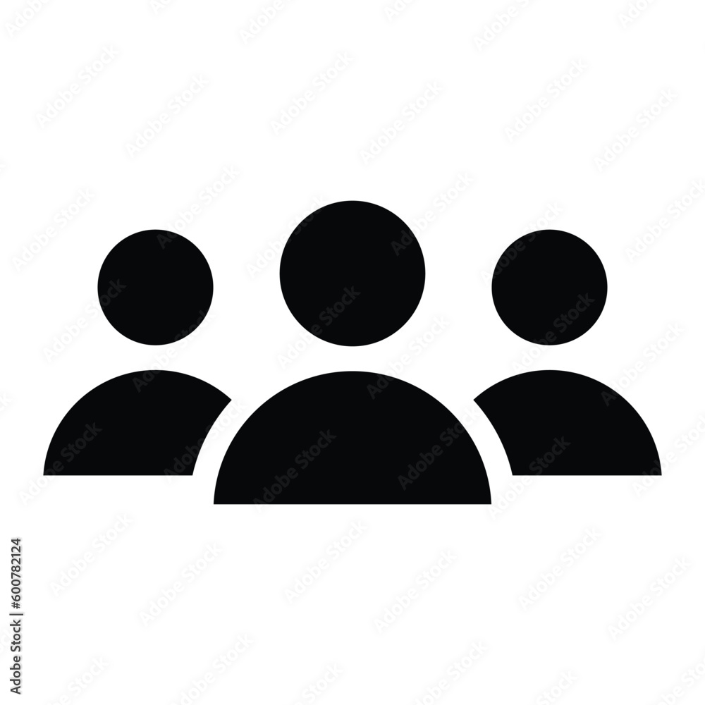 group glyph icon illustration vector graphic group glyph icon illustration vector graphic