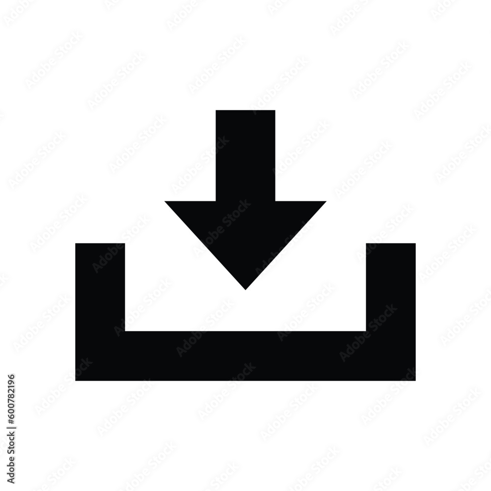download glyph icon illustration vector graphic download glyph icon illustration vector graphic