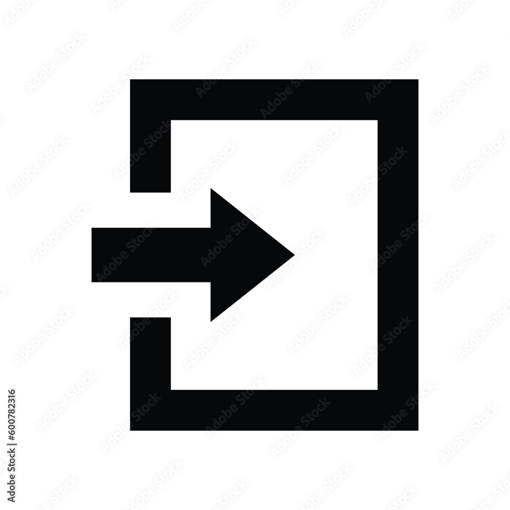 login glyph icon illustration vector graphic login glyph icon illustration vector graphic