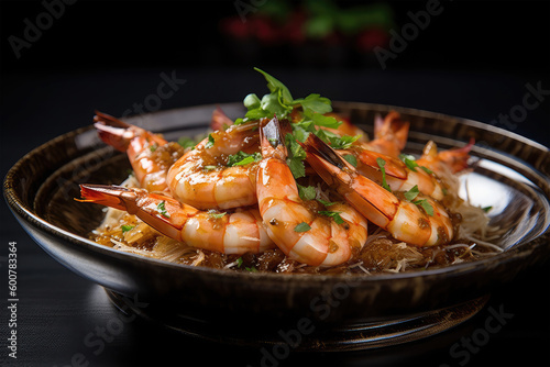 shrimp with fish sauce in dish