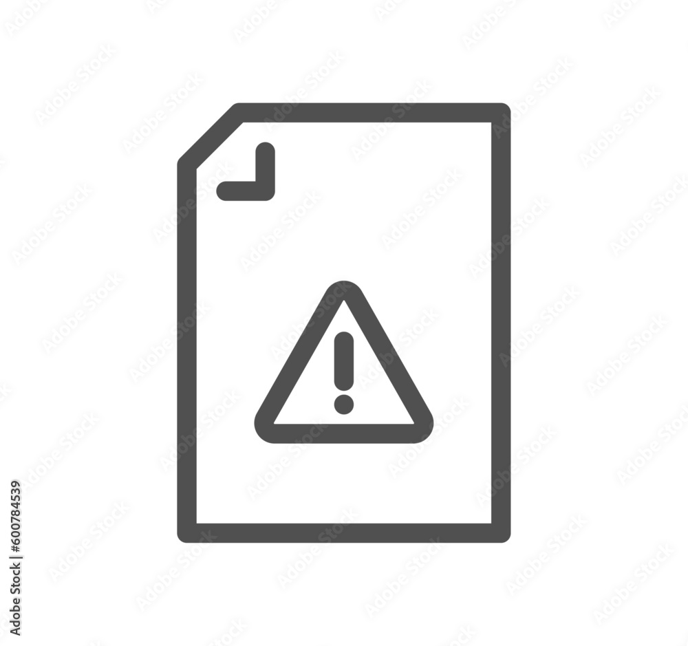 Document flow management related icon outline and linear vector. Document flow management related icon outline and linear vector.