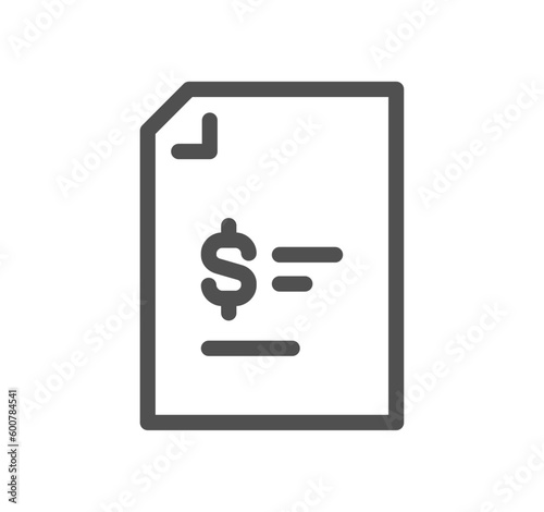 Document flow management related icon outline and linear vector.