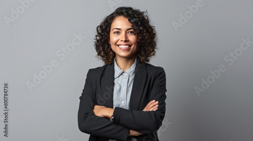 Business woman isolated. Illustration AI Generative.