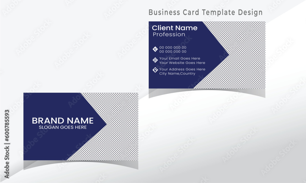Modern and clean professional business card template design