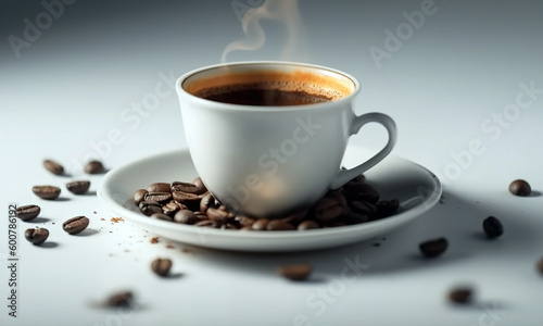 Cup Of Coffee White Background