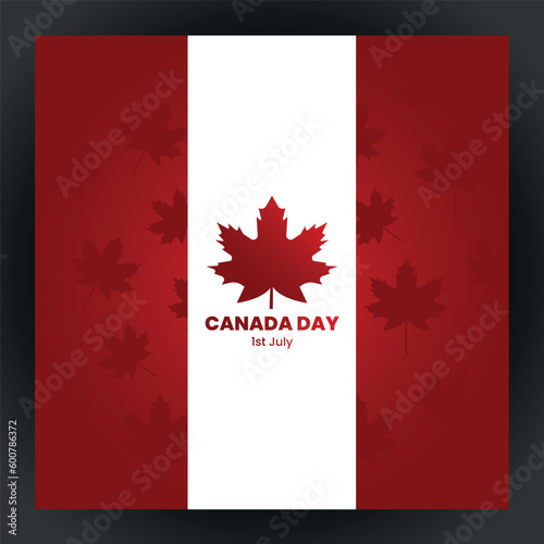 Happy Canada Day Vector Pattern Illustration