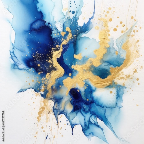 Watercolor painted background. Illustration AI Generative.