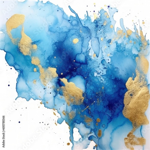 Watercolor painted background. Illustration AI Generative.