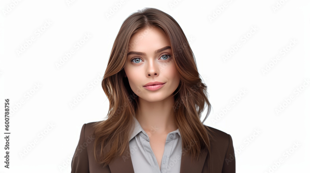 Business woman isolated. Illustration AI Generative. Business woman isolated. Illustration AI Generative.