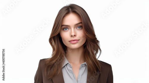 Business woman isolated. Illustration AI Generative.