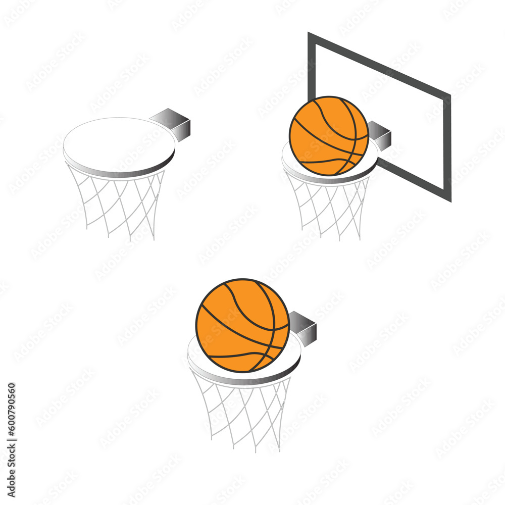 icon vector basket ball illustration design