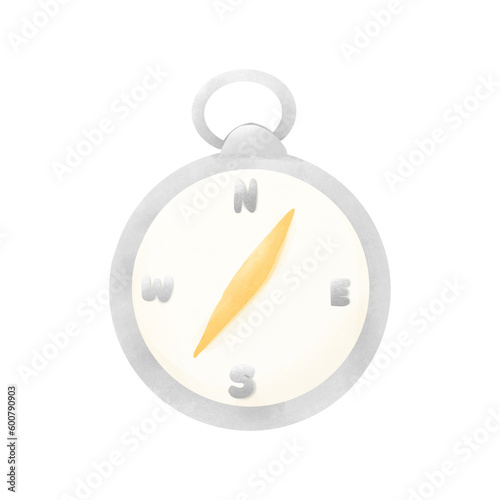 illustration of a compass