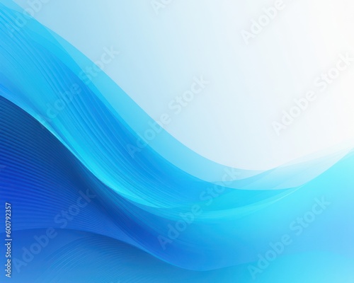Abstract blue wave background, blue lines and waves, light and dark blue background, Abstract flow lines, AI 