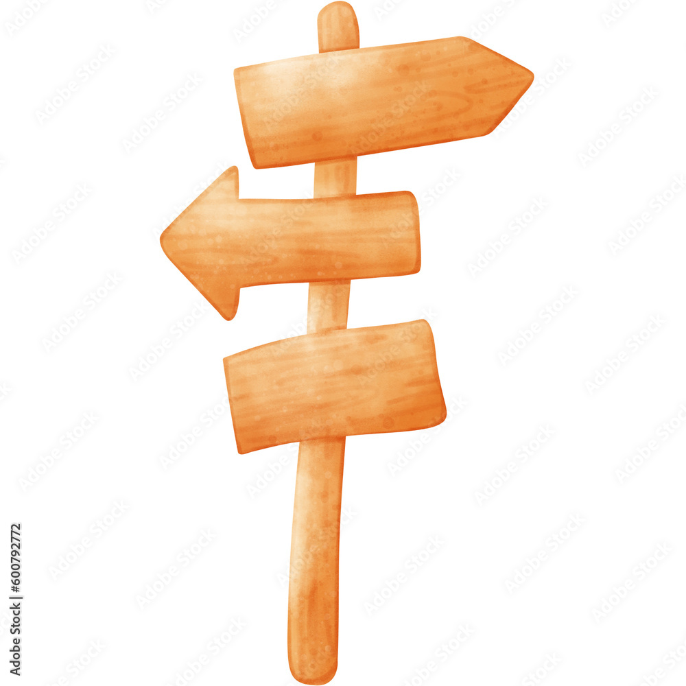 wooden sign, watercolor wood, beach sign illustration, wood sign