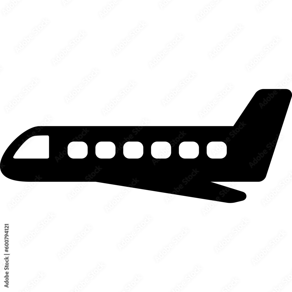 Plane Side View Icon Plane Side View Icon