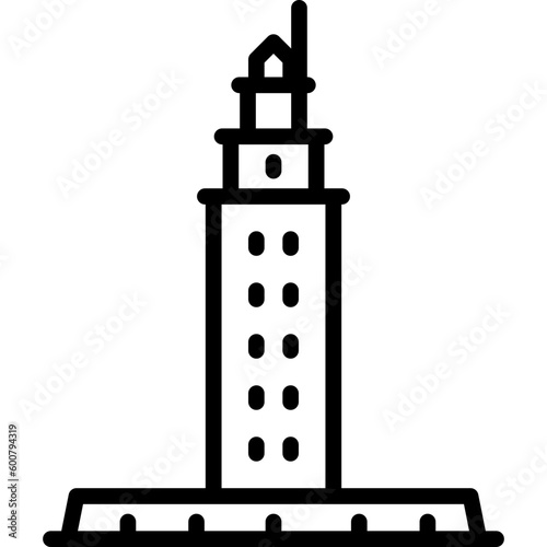 Towe Of Hercules Lighthouse La Corua Spain Icon photo