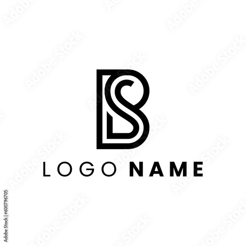 Lettermark SB or BS logo design