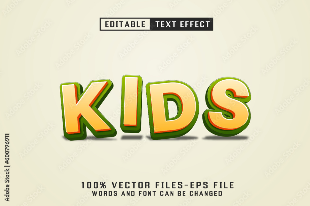 Kids Editable Text Effect Kids Editable Text Effect