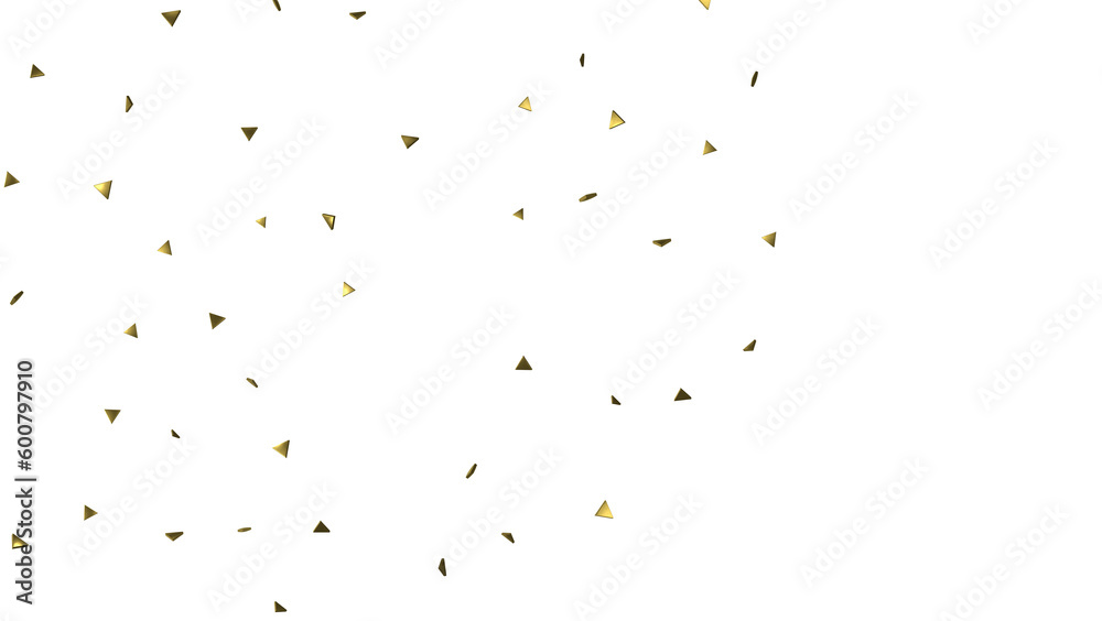 Gold confetti background, isolated on transparent background Gold confetti background, isolated on transparent background