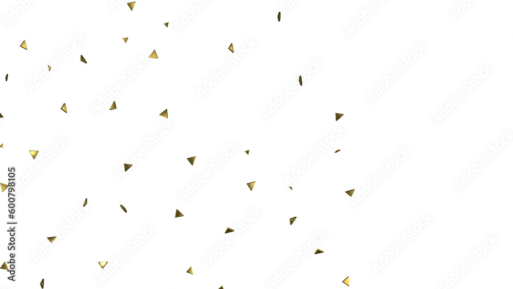 Gold confetti background, isolated on transparent background Gold confetti background, isolated on transparent background