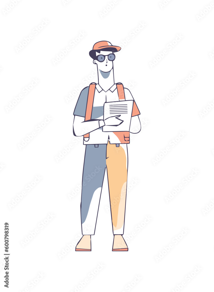 One successful businessman holding a paper plan One successful businessman holding a paper plan