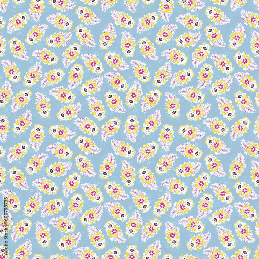 Colorful tiny pattern, Seamless paisley design Colorful tiny pattern, Seamless paisley design