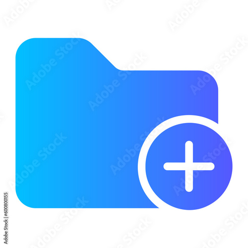 add folder gradient icon
