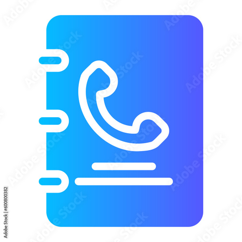 phonebook gradient icon