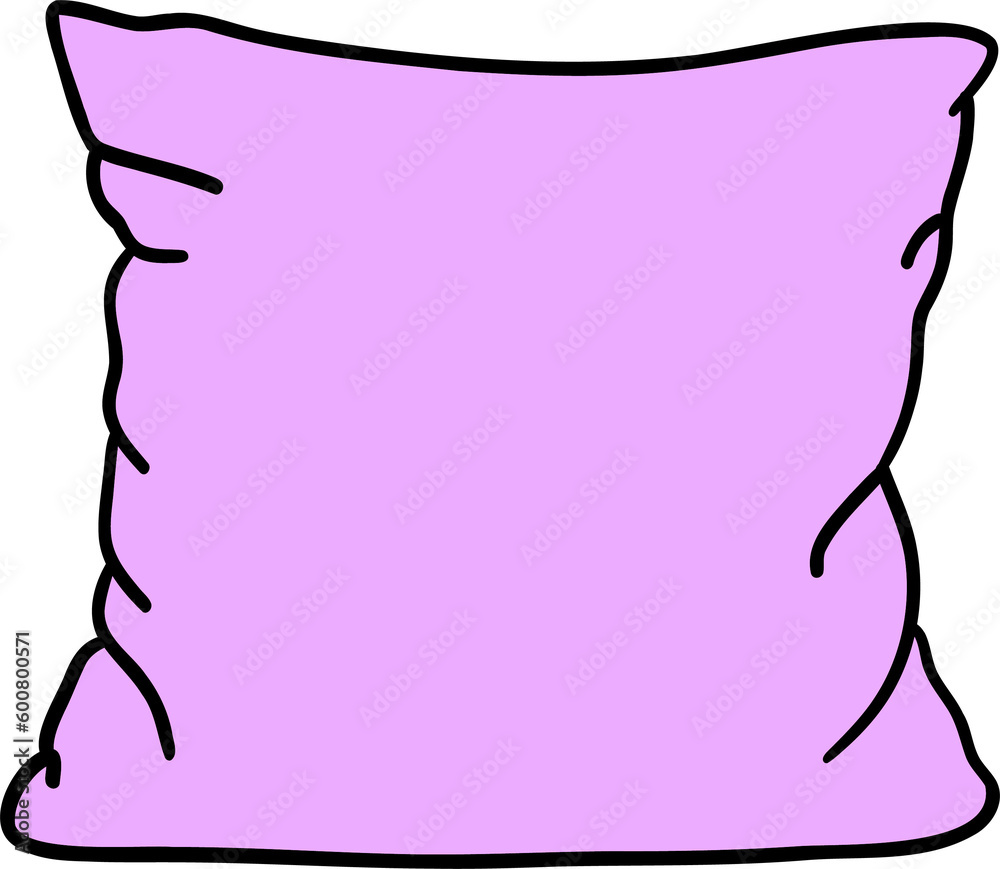 Naklejka premium Pink pillow