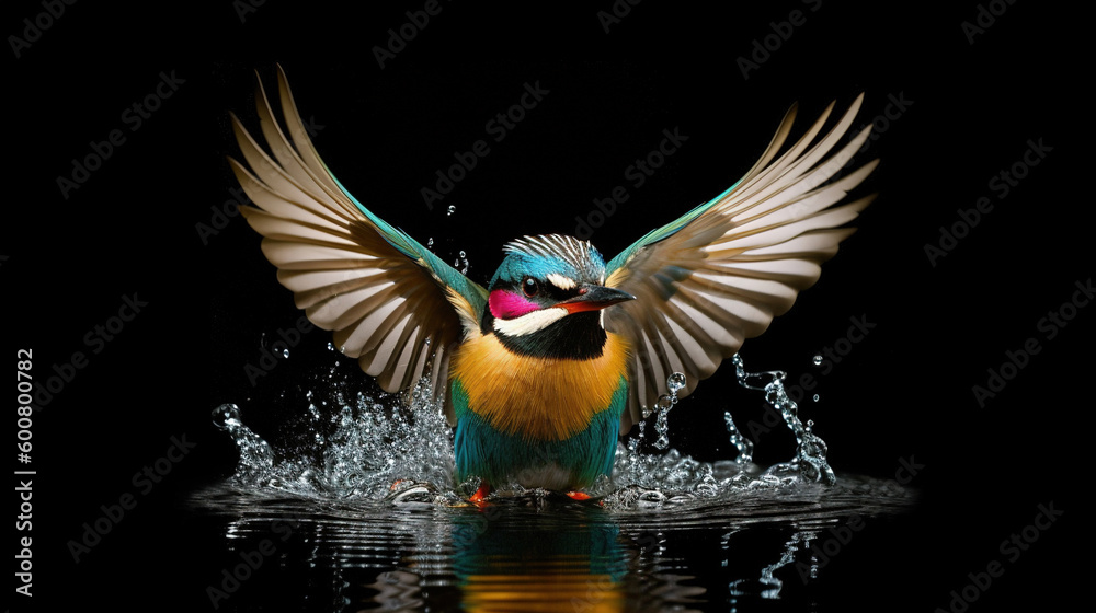 Obraz premium Beautiful bird. Generative AI.