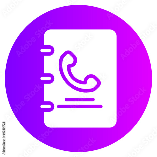 phonebook gradient icon
